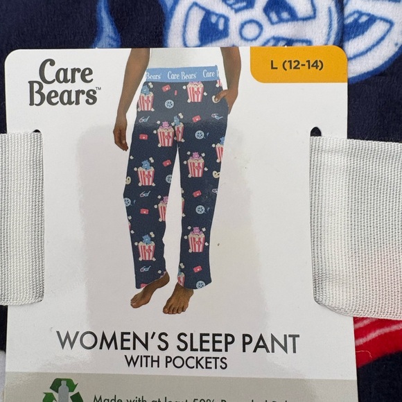 Care Bears Women's Sleep Pants Size Large (12-14) with Pockets NWT - Picture 2 of 3